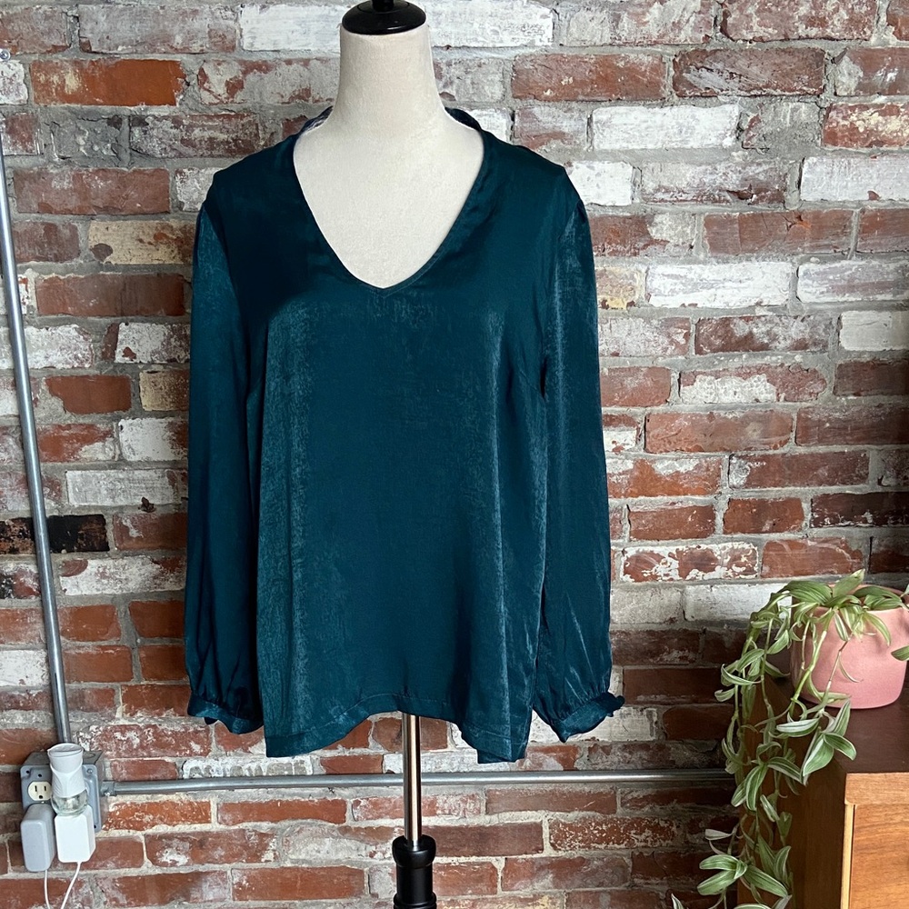 Modcloth Deep Teal Blouse